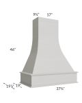 Midtown Light Grey Shaker 36" Artisan Hood