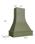 Midtown Hunter Green Shaker 36" Artisan Hood