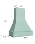 Midtown Sage Green Shaker 36" Artisan Hood