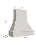 Midtown Light Grey Shaker 42" Artisan Hood