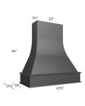 Midtown Black Shaker 42" Artisan Hood