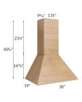 Midtown Timber Shaker 30" Euro Hood