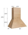 Midtown Timber Shaker 36" Euro Hood