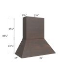 Tuscan Kona Brown 42" Euro Hood