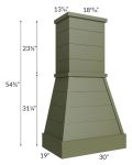 Midtown Hunter Green Shaker 30" Farmhouse Hood