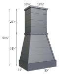 Midtown Indigo Shaker 30" Farmhouse Hood