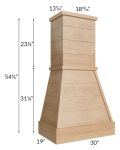 Midtown Timber Shaker 30" Farmhouse Hood