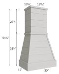 Salem Light Grey 30" Farmhouse Hood