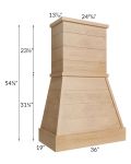 Midtown Timber Shaker 36" Farmhouse Hood