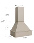 Tuscan Oyster 30" Signature Hood