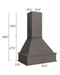 Salem Dark Grey 30" Signature Hood