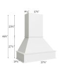Midtown White Shaker 36" Signature Hood