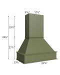 Midtown Hunter Green Shaker 36" Signature Hood