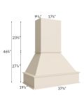 Midtown Cream Shaker 36" Signature Hood