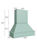 Midtown Mint Green Shaker 42" Signature Hood