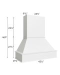 Salem White 42" Signature Hood