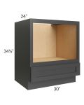 Royal Ebony Shaker 30" Base Microwave Cabinet