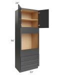 Royal Ebony Shaker 24" Full Height Door Base Cabinet