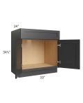 Royal Ebony Shaker 33" Sink Base Cabinet