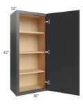 Royal Ebony Shaker 18x42 Wall Cabinet