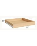 Gramercy White 24" Roll Out Tray