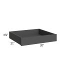 Venetian White Matte 24" Roll Out Tray (Low Height)