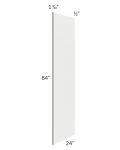 Palisades White 84" Refrigerator Panel with a 1-1/2" Return