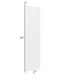Charlotte White 96" Refrigerator Panel with a 3" Return