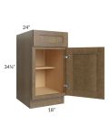 Royal Bronze Shaker 18" Base Cabinet