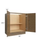 Royal Bronze Shaker 30" Full Height Door Base Cabinet 