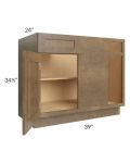 Royal Bronze Shaker 45" Blind Base Corner Cabinet