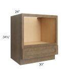 Royal Bronze Shaker 30" Base Microwave Cabinet
