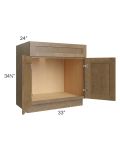 Royal Bronze Shaker 33" Sink Base Cabinet