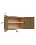 Royal Bronze Shaker 36x24 Wall Cabinet