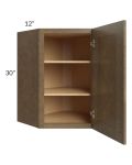 Royal Bronze Shaker 24x30 Wall Diagonal Corner Cabinet
