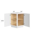 Royal White Shaker Angle Base Cabinet