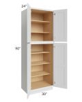 Royal White Shaker 30x90 Pantry Cabinet