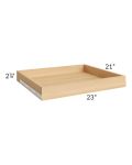 Dove Grey Shaker 27" Roll Out Tray with a Dovetailed Drawer Box