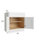 Gramercy White ADA 30" Base Cabinet
