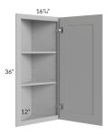 Dove Grey Shaker 12x36 Angle Wall Cabinet