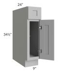 Dove Grey Shaker 09" Base Cabinet