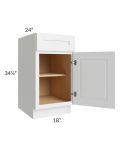 Southport White Shaker 18" Base Cabinet