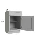 Dove Grey Shaker 21" Base Cabinet