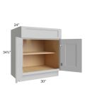 Tuscan Painted Grey 30" Base Cabinet