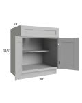 Dove Grey Shaker 30" Base Cabinet