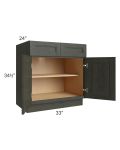 Charlotte Dark Grey 33" Base Cabinet