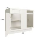Providence Cream 45"-48" Blind Base Corner Cabinet