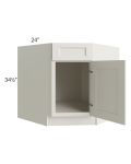Providence Cream 36" Base Diagonal Corner Sink Cabinet