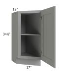 Dove Grey Shaker 12" Base Transitional Cabinet (Left)