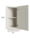 Providence Cream Glaze 12" Base Transitional Cabinet (Right)